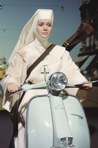 Debbie Reynolds in The Singing Nun Riding On Vespa Scooter 18x24 Poster - £19.11 GBP