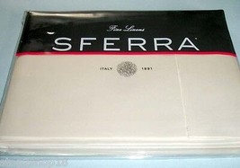 Sferra Giotto Ivory Twin Flat Sheet 590 TC Egyptian Cotton Luminous Sate... - $4,084.49 MXN