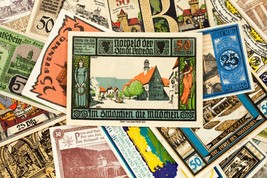 1920&#39;s Alemania Notgeld Dinero 25pc Ciudad Vistas - Ballenstedt,Dannefled,Eutin - £79.12 GBP