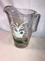 Swan Decorated Pitcher 7 Inch Mint - £15.97 GBP