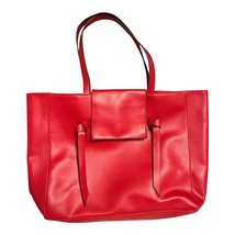 Elizabeth Arden Red Faux Leather Tote Bag – 19x12x4 – Double Handles – 8... - $19.00