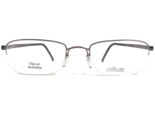 Silhouette Eyeglasses Frames 7787 40 6050 Brown Rectangular Half Rim 51-... - $140.48