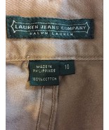 Ralph Lauren Lauren Jeans Co. pants Size 10 Cotton Dark Khaki - £15.48 GBP