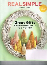 Real Simple Magazine December 2020 - £7.87 GBP