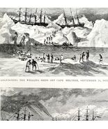 Cape Belcher Abandoned Ships 1926 Nautical Antique Print Whale Hunting D... - $14.01 CAD