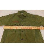 Childrens Vintage Boy Scouts Of America Long Sleeved Khaki 13.5 Shirt Lo... - £12.77 GBP
