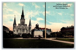 Jackson Square St Louis Cathedral New Orleans Louisiana LA UNP DB Postcard Y8 - £2.28 GBP