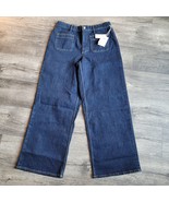 Free Assembly&#39;s Size 14 Women&#39;s Wide Leg Blue Jeans with Patch Pockets - €21,17 EUR