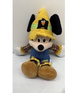 Disney Store Mickey Mouse Halloween Fall Scarecrow Plush Toy Doll stuffe... - $272.74 MXN