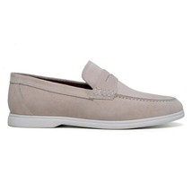 Belvedere Men's Walking Shoes Penny Loafer Niko  Sand Suede Leather image 2