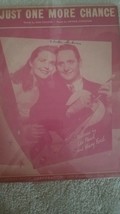 Vintage Sheet Music Just One More Chance 1931 Les Paul &amp; Mary Ford Sam Coslow - £14.72 GBP