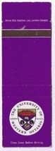 University of Western Ontario Matchbook Cover London Canada - £1.53 GBP