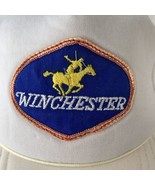 Vintage Winchester Patch Snapback Hat Foam White 80s Firearms Ammunition... - £14.66 GBP