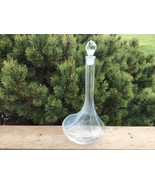 Baccarat France Decanter Unusual Asymmetrical Shape Large Tall - $116.88