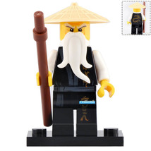 Master Sensei Wu (Legacy) Brown Staff Ninjago Lego Compatible Minifigure Bricks - £2.35 GBP