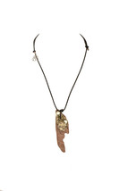 Regina Dabdab Womens Silver Wood Necklace Mixed Themes Brown Size OS - £196.16 GBP