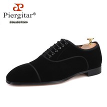 Black colors men velvet shoes leather insole men dress shoes red bottom ... - $253.84