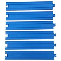 Thomas &amp; Friends Blue Train Track Pieces 6  - Tomy 1998 - $7.70