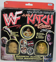 WWF WWE Katch the Game Stone Cold Steve Austin Sable Val Venis Magnetic Action - £47.11 GBP