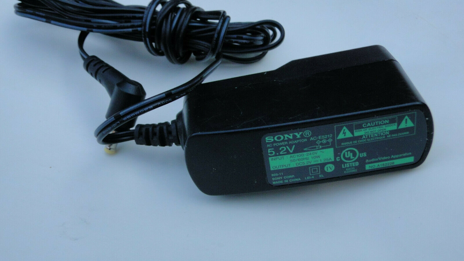 Sony AC-E5212 Adapter charger For SRS-A3 SRS-M50 Bluetooth Speaker 5.2V 1.25A  - £12.22 GBP