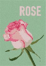 Pepita Needlepoint kit: Rose Word, 7&quot; x 10&quot; - $50.00+