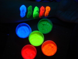 UV body paint fluorescent neon radiant glow hypoallergenic - choose colo... - £2.15 GBP+