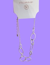 STELLA &amp; RUBY Hammered Link Necklace NWT MSRP $75 - $39.59