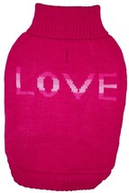 Fashion Pet True Love Dog Sweater Pink Medium - £40.27 GBP