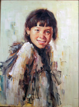 Mid Century Oil on Panel by Renowned Asian Artist L. Fong - $555.00