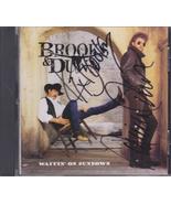 Signed BROOKS &amp; DUNN Autographed CD COUNTRY w/ COA - WAITIN&#39; ON SUNDOWN - £70.35 GBP