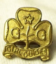 Vintage Girl Guides Cloverleaf Pin 1/2&quot; x 1/2&quot; - £3.14 GBP