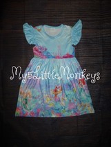 NEW Boutique Ariel Little Mermaid Girls Sleeveless Dress Size 8-9 - £11.98 GBP