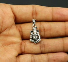 925sterling silver handmade stylish beautiful idol Ganesha locket pendant ssp515 - £23.36 GBP