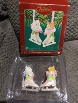 2003 Carlton Cards Heirloom Sister-to-Sister Kitty Cats In Ice Skates Or... - $27.71