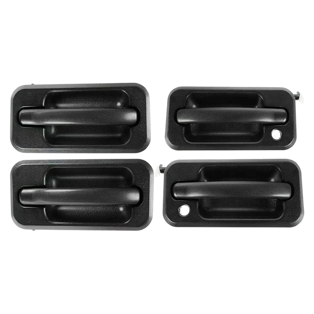 4Pcs Exterior Outside Door Handle Set Auto Parts for 2003-2009 Hummer H2 Black T - £150.19 GBP