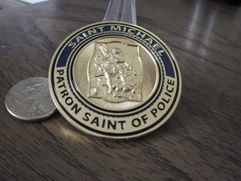 Saint Michael Patron Saint of Police Challenge Coin #635R - £8.41 GBP