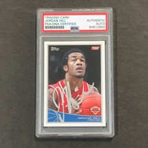 2009-10 Topps #323 Jordan Hill Signed Card AUTO PSA Slabbed RC Knicks - £39.33 GBP