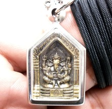 Ganesha Ganapati Vinayaka Hindu God Magic Hermit Lp Poon Ganesh Pendant Necklace - £31.11 GBP