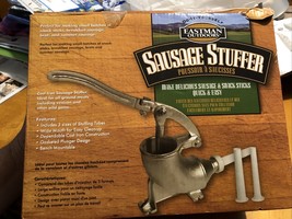 Eastman Outdoors Cast Iron Sausage Stuffer w/3 Stuffing Tubes  Small Bat... - $59.40