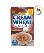 3x Box Cream Of Wheat Maple Brown Sugar Instant Cereal | 12oz | 10 Packe... - $37.74