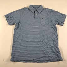 Polo Ralph Lauren Polo Shirt Boys XL Blue White Striped Whale Logo Short... - $14.01