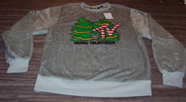 SOFT! WOMEN&#39;S TEEN MTV CHRISTMAS Sweatshirt LARGE NEW w/ TAG Holiday - £27.15 GBP
