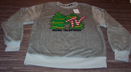 SOFT! WOMEN&#39;S TEEN MTV CHRISTMAS Sweatshirt LARGE NEW w/ TAG Holiday - £27.76 GBP