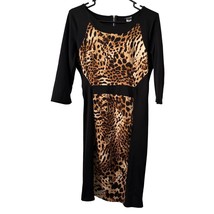 Alloy Apparel Dress XL Extra Large Animal Print Knit Polyester Rayon Spa... - $13.49