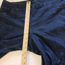 Westbound Regular Women Blue High Rise Denim Straight Leg Jeans Measured Size 17 image 10