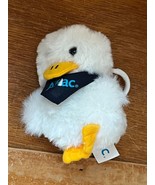 Small White Plush Duck Duckling w Blue AFLAC Neck Scarf Advertising Prom... - £7.44 GBP
