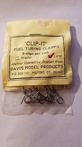Davis Model Products Fuel Tubing Clamps (Large) - Clip-IT - $1.50