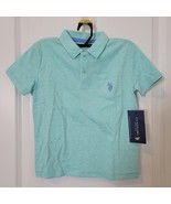 U.S. Polo Assn. Boys SS Polo Shirt Seafoam Green Size XS (4-5) NWT New - $297.28 MXN