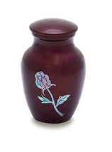 Red Rose 3 Cubic Inches Small/Keepsake Funeral Cremation Urn for Ashes - £60.12 GBP