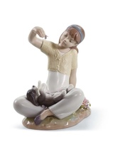Lladro 01007711 Playtime With Petals Figurine New - £431.91 GBP